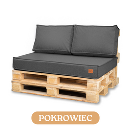 Pokrowiec na poduszki ogrodowe ciemny szary