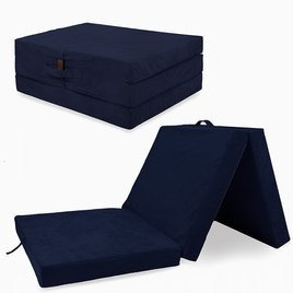 Materac składany turystyczny granatowy 195x80