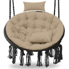 Poduszka na kokon wiszący fotel PREMIUM - beż